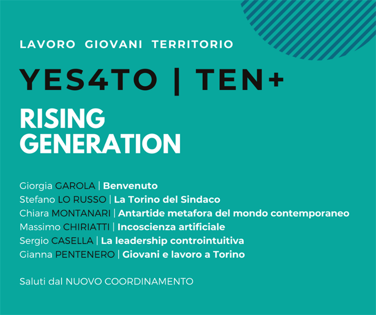 Il Gruppo Giovani di Confcooperative Piemonte ai dodici anni di YES4TO