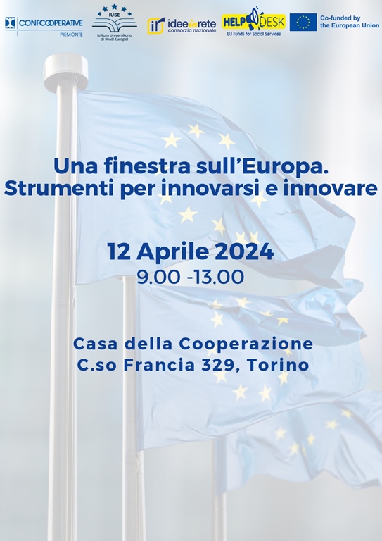 Venerdì 12 aprile un workshop sulle opportunità dei finanziamenti europei