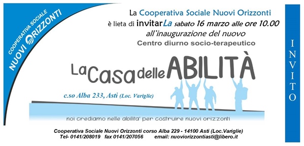 Inaugurata "La Casa delle Abilità"