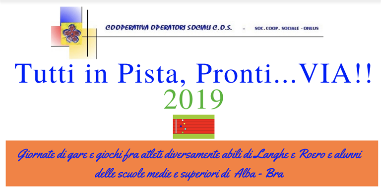 Tutti in Pista 2019: giovedì 3 ottobre un'occasione di aggregazione e sensibilizzazione, tra scuola e disabilità