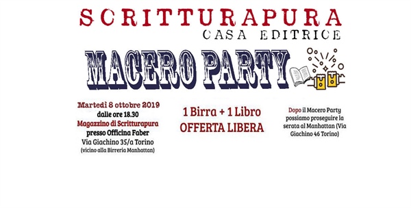 Arriva il Macero Party: diamo nuova vita ai libri