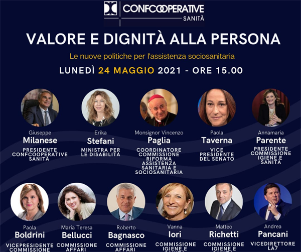 Appuntamento con l’evento online “Valore e dignità alla persona. Le nuove politiche per l’assistenza sociosanitaria"