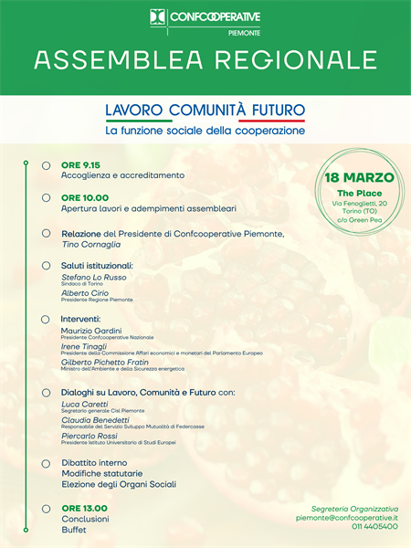 Assemblea 2024 - Confcooperative Piemonte