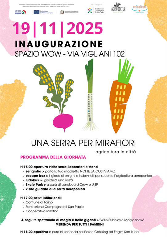 La cooperativa sociale Mirafiori inaugura una nuova serra aeroponica