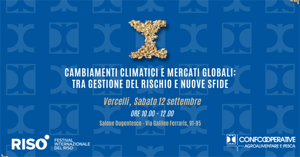 Risò 2026, Confcooperative Piemonte apre il confronto su clima, mercati e gestione del rischio
