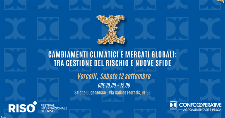 Risò 2026, Confcooperative Piemonte apre il confronto su clima, mercati e gestione del rischio
