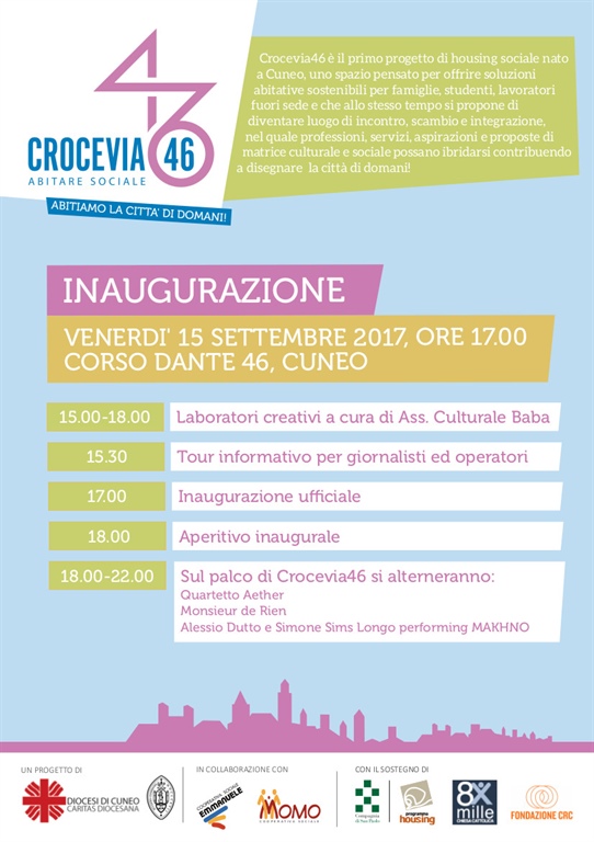 Crocevia 46, con la cooperazione nasce la prima esperienza di housing sociale di Cuneo