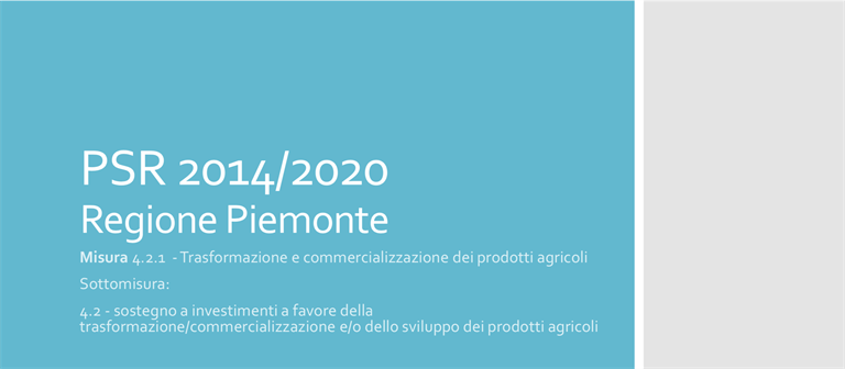 Misura 4.2.1 PSR Regione Piemonte: in approvazione le modalità di accesso al secondo bando